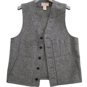 Filson Mackinaw Men's 100% Wool Vest Grey-Size 40 Fast Ship